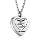 Stainless Steel Heart Urn Ashes Pendant Necklace(NJEW-SZ0001-60E)-1
