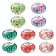 10Pcs 5 Colors Transparent Resin European Rondelle Beads(RPDL-YW0001-07A)-1