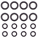 ARRICRAFT 40 Pcs 2 Styles Wooden Ring Shape Purse Handle(WOOD-AR0001-12)-1