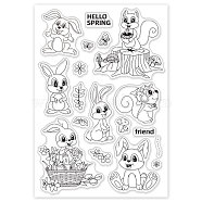 PVC Plastic Stamps, for DIY Scrapbooking, Photo Album Decorative, Cards Making, Stamp Sheets, Animal Pattern, 16x11x0.3cm(DIY-WH0167-56-149)