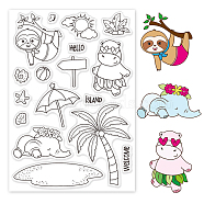 PVC Plastic Stamps, for DIY Scrapbooking, Photo Album Decorative, Cards Making, Stamp Sheets, Animal Pattern, 16x11x0.3cm(DIY-WH0167-56-649)
