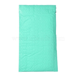 Matte Film Package Bags, Bubble Mailer, Padded Envelopes, Rectangle, Aquamarine, 22.2x12.4x0.2cm(X-OPC-P002-01C-08)
