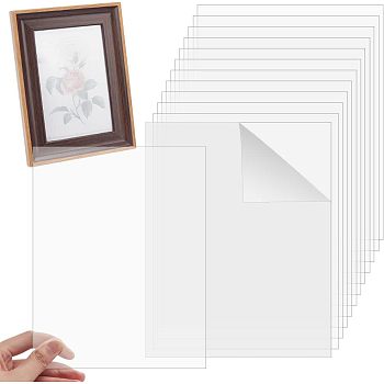 Olycraft Transparent Acrylic for Picture Frame, Rectangle, Clear, 25.4x20.3x0.08cm