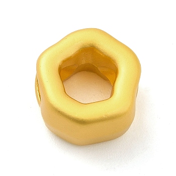 Zinc Alloy Beads, Matte Gold Color, Flower, 9.5x10x6mm, Hole: 3.5mm