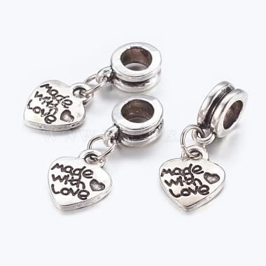 Men Valentines Day Gift Ideas Alloy European Dangle Charms(PALLOY-JF00001-15)-2