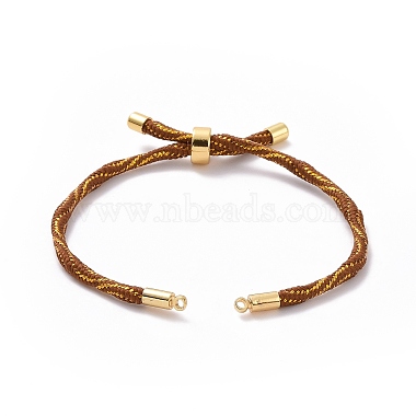 Bracelets argentés en corde de nylon(MAK-C003-03G-01)-2