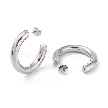 Clous d'oreilles en 201 acier inoxydable(EJEW-F272-02C-P)-2