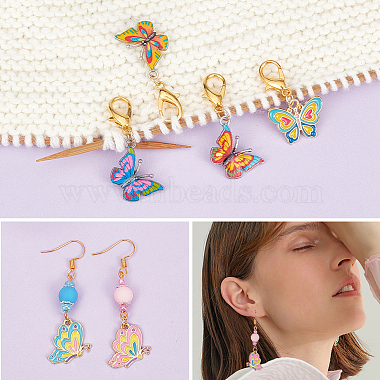 Butterfly Stitch Markers(HJEW-AB00232)-5