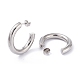 Boucles d'oreilles à tige en acier inoxydable anti-ternissement 201(EJEW-F272-02C-P)-2