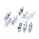 Natural Fluorite Double Terminated Pointed Pendants(X-G-F295-05I)-1