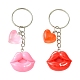 2Pcs Resin Pendants Keychain(KEYC-YW00191-01)-2