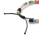 Bracelet de perles tressées en tissu tribal ethnique(BJEW-JB07483)-7