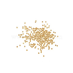 Brass Round Spacer Beads, Cadmium Free & Nickel Free & Lead Free, Real 18K Gold Plated, 2mm, Hole: 0.5mm, about 700pcs/10g, 10g/set(KK-SZ0001-07A)