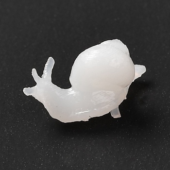 3D Resin Model, UV Resin Filler, Epoxy Resin Jewelry Making, Snail, White, 10x5x5mm