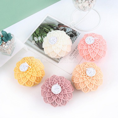 Flower Shape Silicone Candle Molds(CAND-PW0009-08)-3