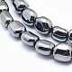 Non-magnetic Synthetic Hematite Beads Strands(G-L488-B-15)-2