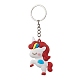 6Pcs 6 Colors Cartoon Unicorn PVC Plastic Keychain(KEYC-JKC00664)-4