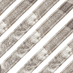 2Pcs Foam 3D Self-Adhesive Waterproof Wallpaper Border, Flower Lines Skirting Stickers Wall Trim for Living Room Home Office Hotel DIY Decoration, WhiteSmoke, 40mm(DIY-GF0010-19I)