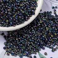 MIYUKI Round Rocailles Beads, Japanese Seed Beads, 8/0, (RR4572) Magic Blue, 8/0, 3mm, Hole: 1mm, about 2111~2277pcs/50g(SEED-X0055-RR4572)