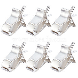 Zinc Alloy Clip, for Bird, Pet Supplies, Cadmium Free & Lead Free, Platinum, 48x32x14mm(PALLOY-GA0001-06P-RS)