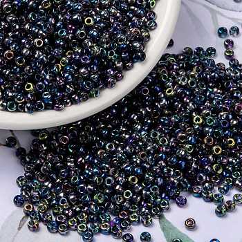 MIYUKI Round Rocailles Beads, Japanese Seed Beads, 8/0, (RR4572) Magic Blue, 8/0, 3mm, Hole: 1mm, about 2111~2277pcs/50g