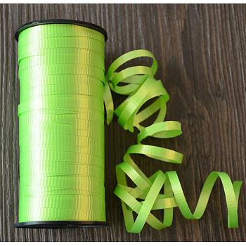 Balloons Ribbon, Curling Ribbon, for Party Decoration, Lawn Green, 5x0.1mm, about 100yards/roll(91.44m/roll)