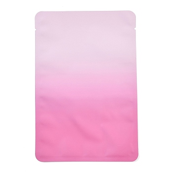 Two Tone Rectangle Plastic Zip Lock Gift Bags, Resealable Bags, Hot Pink, 15x10x0.014cm, Unilateral Thickness: 2.5 Mil(0.065mm)
