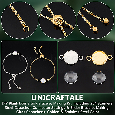 kit de fabrication de bracelet à maillons en forme de dôme vierge(DIY-UN0005-27)-5