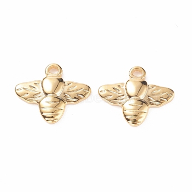 Golden Bees 304 Stainless Steel Charms