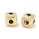 Brass Micro Pave Cubic Zirconia Beads(KK-C051-28G-06)-2