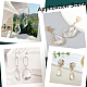 10Pcs 5 Styles Brass Glass Pendants(KK-CN0002-70)-5