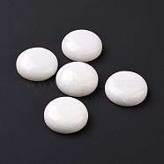 Natural White Jade Cabochons, Half Round/Dome, 25x7mm(G-G864-14)
