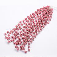 Natural Rhodonite Beads, Rose, 10x5~9mm, Hole: 1mm(G-O156-B-08)