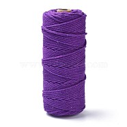 Cotton String Threads, for DIY Crafts, Gift Wrapping and Jewelry Making, Indigo, 3mm, about 109.36 Yards(100m)/Roll(OCOR-F014-01M)
