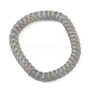 Non-Tarnish 304 Stainless Steel Twisted Bangles for Women, Stainless Steel Color, Inner Diameter: 1-7/8 inch(4.9cm), 8.5mm(BJEW-G706-01B-P)