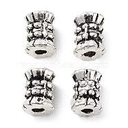 Tibetan Style Alloy Beads, Cadmium Free & Lead Free, Antique Silver, 6x5mm, Hole: 1.8mm(FIND-Q094-21AS)