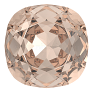 Preciosa&reg MAXIMA Crystal Fancy Stones, Czech Crystal, 435 36 132 Cushion Square, Dura Foiling, 90300 Light Peach, 10x10mm(X-PRC-FC10-90300)