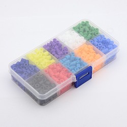 1Box PE DIY Melty Beads Fuse Beads Refills, Tube, Mixed Color, 5x5mm, Hole: 3mm(DIY-X0202-04-B)
