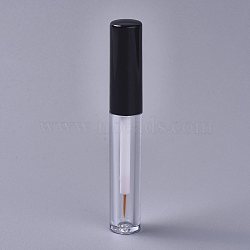 Empty Plastic Eye Line Pencils Tube Bottle, with Brush Rod, Refillable Tube Bottle, Clear, 8.5x1.25cm, Capacity: 2ml(0.06 fl. oz)(MRMJ-WH0059-34A)