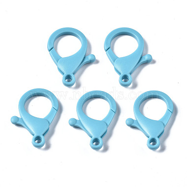 Sky Blue Others Plastic Lobster Claw Clasps