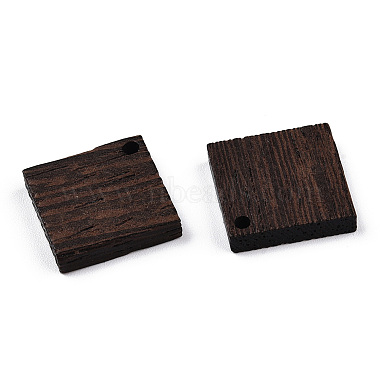 colgantes de madera de wengué natural(WOOD-T023-42)-3