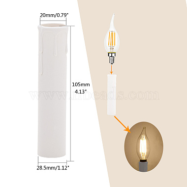 Plastic Candle Light Socket Covers(DIY-PH0027-30)-6