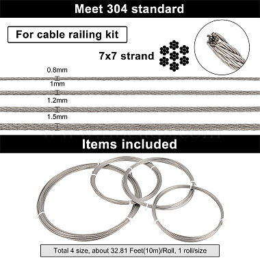 BENECREAT 4Roll 304 Stainless Steel Wire(TWIR-BC0001-38)-2
