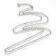 Iron Rolo Chains Necklace Making(MAK-R015-45cm-P)-2