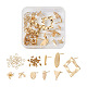 Jewelry 16Pcs 8 Style Brass Stud Earring Findings(DIY-PJ0001-36)-1