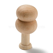 Schima Superba Wooden Mushroom Children Toys, Unfinished Wooden Tree Figures for Arts Painted Easter Decoration, BurlyWood, 5x2.5cm(WOOD-Q050-01D)
