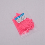Plastic Cable Ties, Tie Wraps, Zip Ties, Deep Pink, 100x4.5x3.5mm, 100pcs/bag(KY-CJC0004-01M)