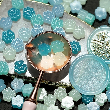 Dark Turquoise Wax Wax Seal Beads