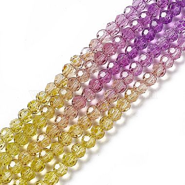perles en verre transparentes brins(GLAA-E036-07E)-2