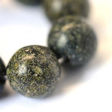 Natural Serpentine/Green Lace Stone Round Bead Strands(G-E334-8mm-14)-4